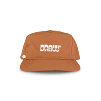 COPPER ORANGE UNSTRUCTURED RIPSTOP NYLON CAP
