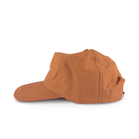 COPPER ORANGE UNSTRUCTURED RIPSTOP NYLON CAP