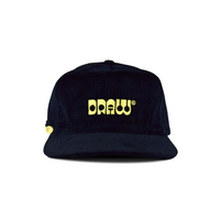 DEEP NAVY UNSTRUCTURED CORDUROY CAP