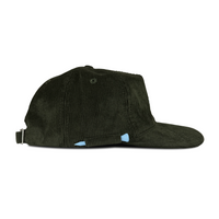 FOREST GREEN UNSTRUCTURED CORDUROY CAP