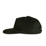 FOREST GREEN UNSTRUCTURED CORDUROY CAP