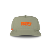 KHAKI GREEN UNSTRUCTURED RIPSTOP NYLON CAP